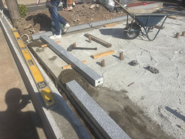 桑名市佛眼院　永代供養墓工事　㉗外柵設置